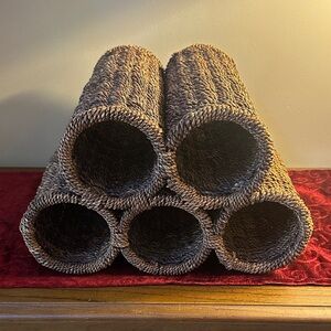 Wicker Woven Wine Rack